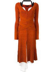 layered ribbed knit dress Proenza Schouler