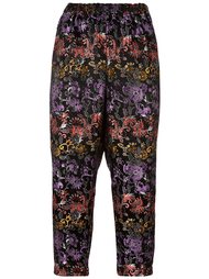 flower print tapered cropped trousers Comme Des Garçons Comme Des Garçons