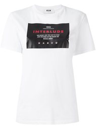 футболка с принтом 'interlude' MSGM
