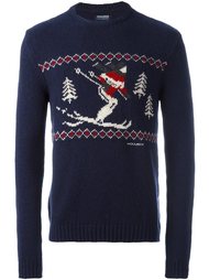 свитер вязки интарсия Woolrich