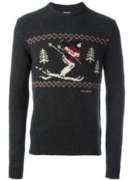 свитер вязки интарсия Woolrich