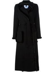long belted coat Blumarine