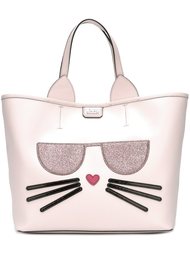 сумка-тоут с аппликацией кота Karl Lagerfeld