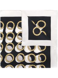 logo print scarf Bulgari