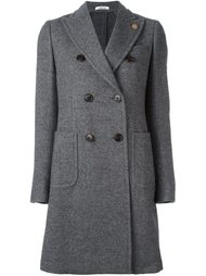 peaked lapel coat Lardini