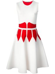 платье с контрастной панелью-корсетом Alexander McQueen