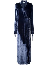 velvet effect wrap dress Attico