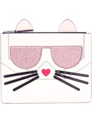 клатч 'Choupette' Karl Lagerfeld