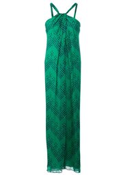 chevron dot printed dress Diane Von Furstenberg