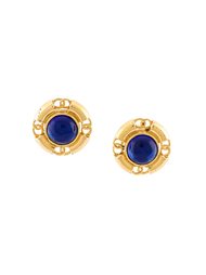 round gem clip-on earrings Chanel Vintage