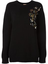 floral embroidery sweater Nº21