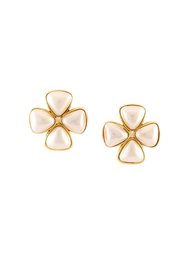 clover clip-on earrings Chanel Vintage
