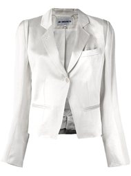 укороченный пиджак с отливом Ann Demeulemeester Blanche