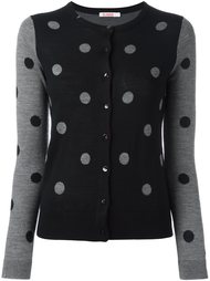 polka dot button down cardigan Sun 68