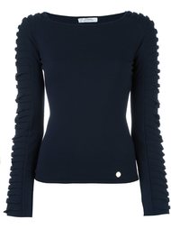 ribbed sleeve jumper Versace Collection