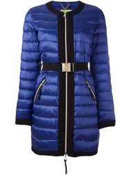 belted puffer jacket Versace Jeans