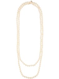 double strand pearl necklace Chanel Vintage