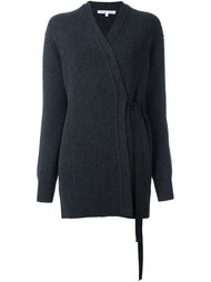 V-neck ribbed cardigan Helmut Lang