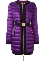 belted puffer jacket Versace Jeans