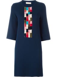 платье-шифт с контрастной вставкой Tory Burch