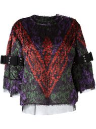 textured jacquard jumper Sacai