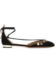 charm embellished ballerinas  Aquazzura