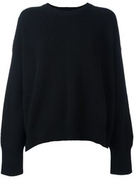 crew neck ribbed sweater Helmut Lang