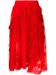 high-rise lace full skirt Simone Rocha