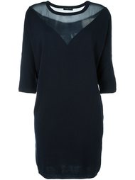 semi sheer neck dress Twin-Set
