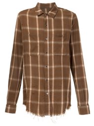 plaid button down shirt Amiri