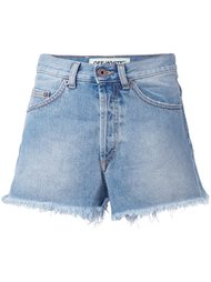 джинсовые шорты с необработанными краями   Off-White