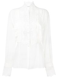 рубашка с кружевным нагрудником Ermanno Scervino