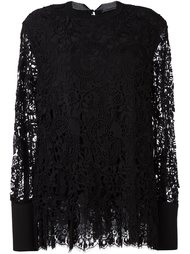 расклешенная кружевная блузка  Ermanno Scervino