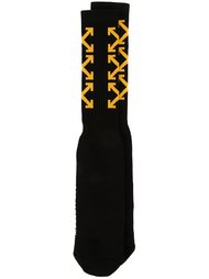 носки с контрастным принтом Off-White