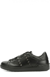 Кожаные кеды Rockstud Untitled Valentino