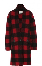 Пальто прямого кроя в крупную клетку Isabel Marant Etoile