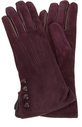 Замшевые перчатки с отделкой из кожи Sermoneta Gloves