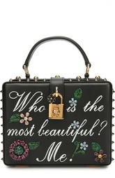 Сумка Dolce Box с ручной росписью и кристаллами Dolce &amp; Gabbana