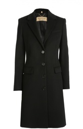 Шерстяное пальто прямого кроя Burberry