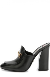 Кожаные мюли Princetown с пряжкой Gucci