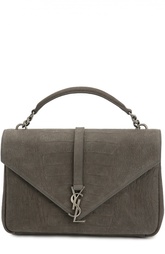 Сумка Collège Monogram large с тиснением Saint Laurent