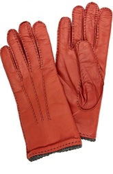 Кожаные перчатки с прострочкой Sermoneta Gloves