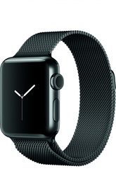 Apple Watch Series 2 38mm Space Black Stainless Steel Case with Milanese Loop Apple