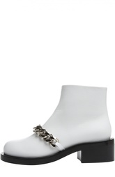 Кожаные ботинки с металлической цепью Givenchy