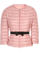 Стеганая куртка с поясом и рукавами 3/4 Moncler