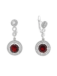 Ювелирные серьги Happy Garnets