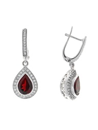 Ювелирные серьги Happy Garnets