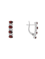 Ювелирные серьги Happy Garnets