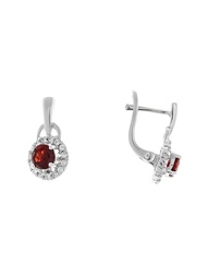 Ювелирные серьги Happy Garnets