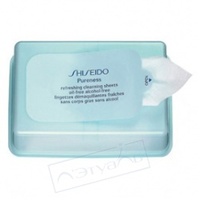SHISEIDO Освежающие очищающие салфетки без содержания масел и спирта Pureness 30 шт.